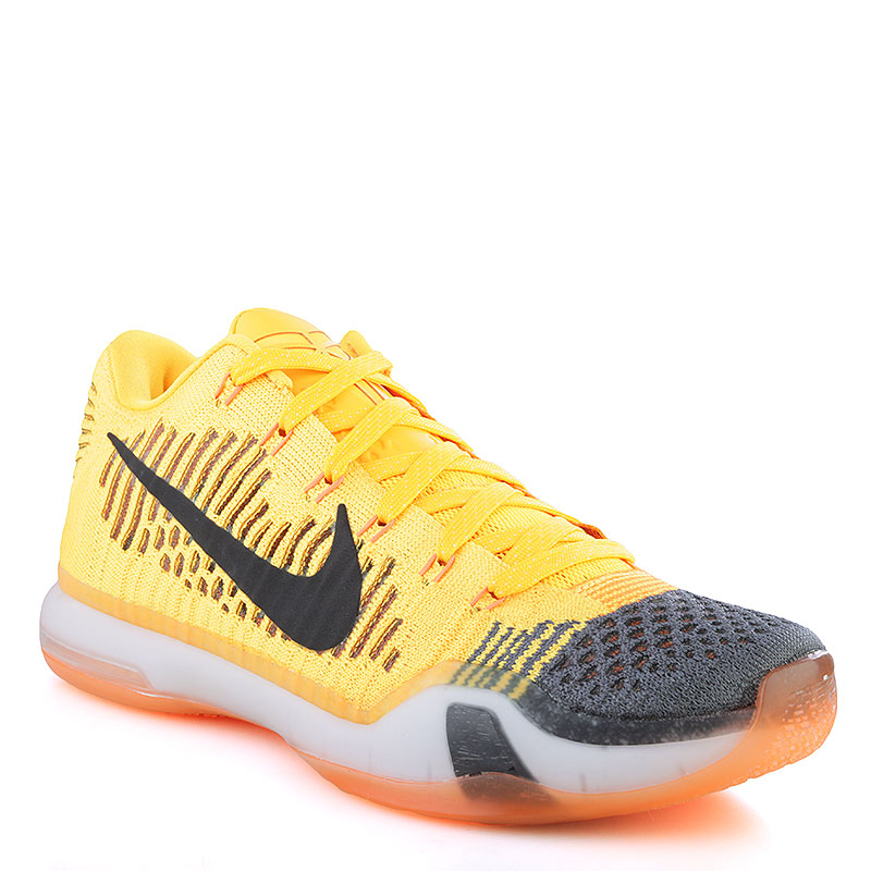 мужские желтые баскетбольные кроссовки  Nike Kobe X Elite Low 747212-818 - цена, описание, фото 1
